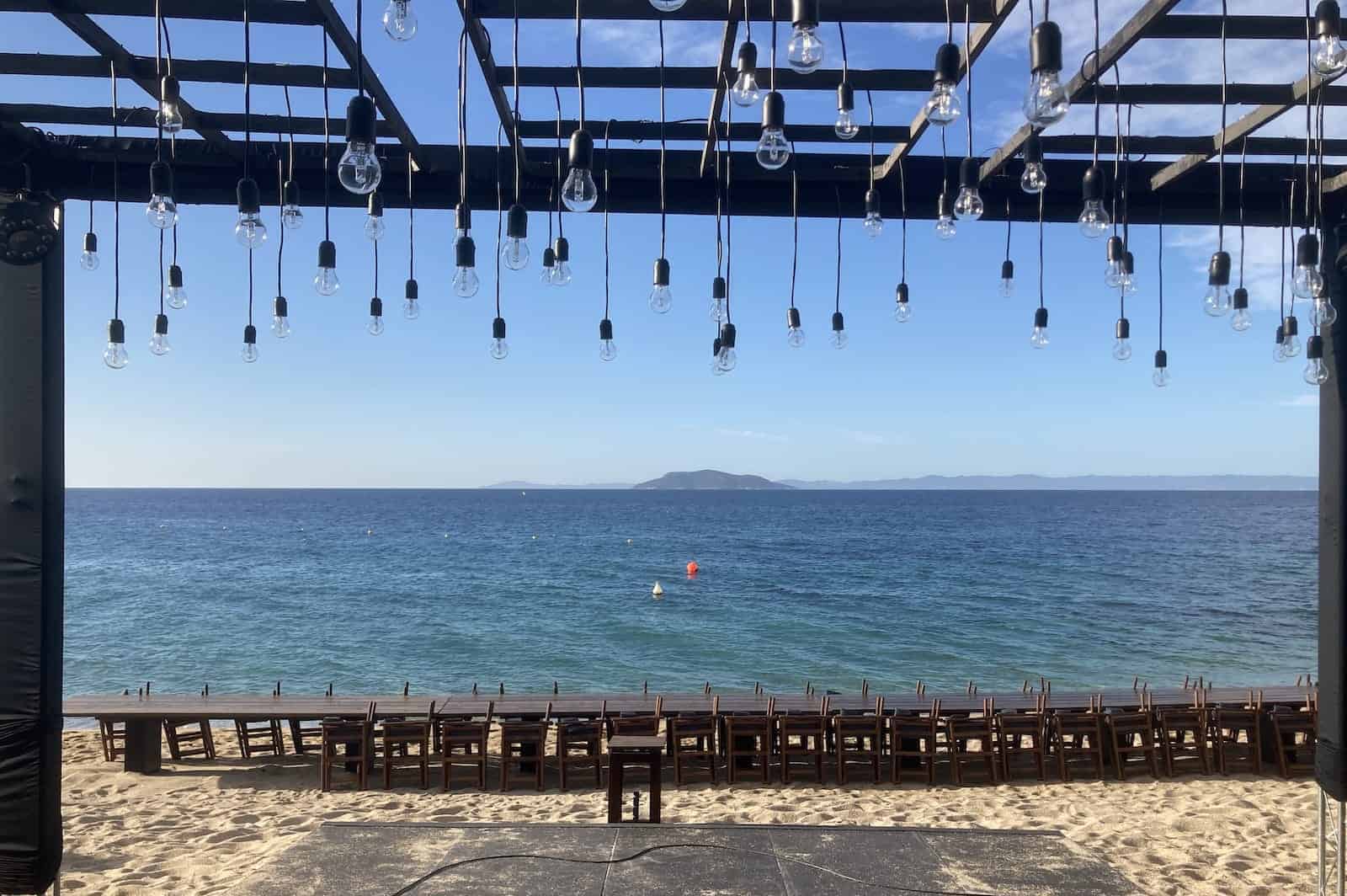 Shir Jewish Wedding-Band Greece view from stage image